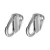 2 Packs Marine Grade Stainless Steel 316 Spring Snap Hook Fending Clips Boat Hardware - 43mm 1.69inch Long