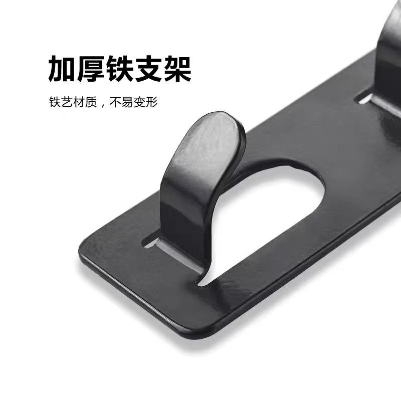 Door hook, no drilling, wall hanging clothes rack, bedroom clothes bag, iron hanging rack, door back vertical hanging clothes hook