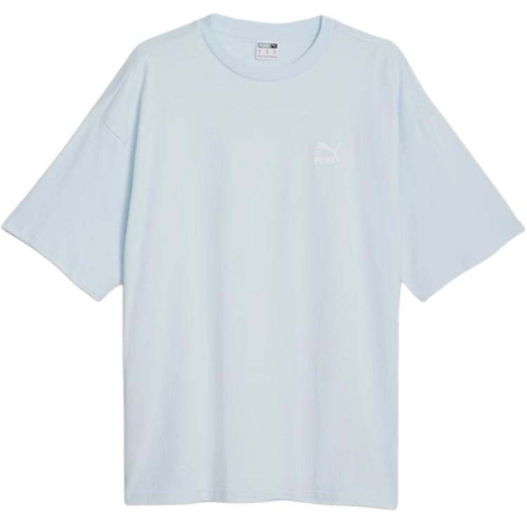 Puma Fashionable Casual Breathable Short Sleeve T-Shirt Men Tops Light-Blue 624677-69
