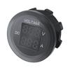 12-24V Instrument Waterproof Voltage VA ThreeDigit Round LED Panel Digital Voltmeter Ammeter Tester Monitor Display Voltmeter