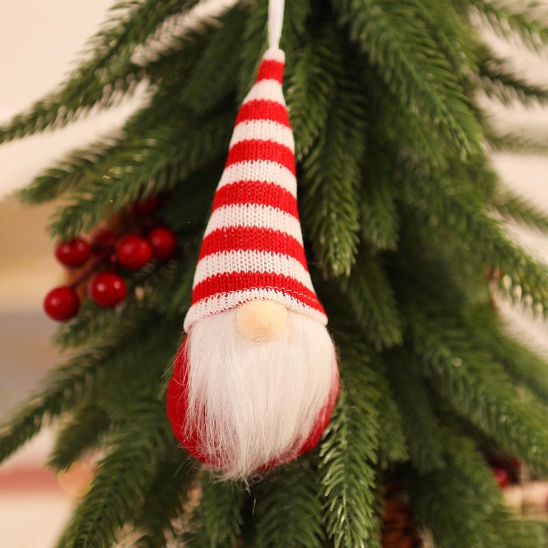 Christmas Knit Faceless Old Man Tree Ornaments - Small Hanging Pendants