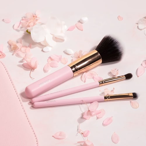 SIXPLUS 11pcs Makeup Brush Set Noble Gold Classic Series Makeup Brush Cosmetic Brush Soft Cute Pink