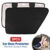 2Pcs Oxford Waterproof Car Door Cover Dog Pet Anti-Scratch Car Interior Cover Washable Car Door Protect Mats for Car Truck & SUV