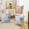 S-Sugarbunnies Office Cushion Pillowcase Car Cushion Cover45X45CM Lumbar Pillowcase Sofa Pillowcover