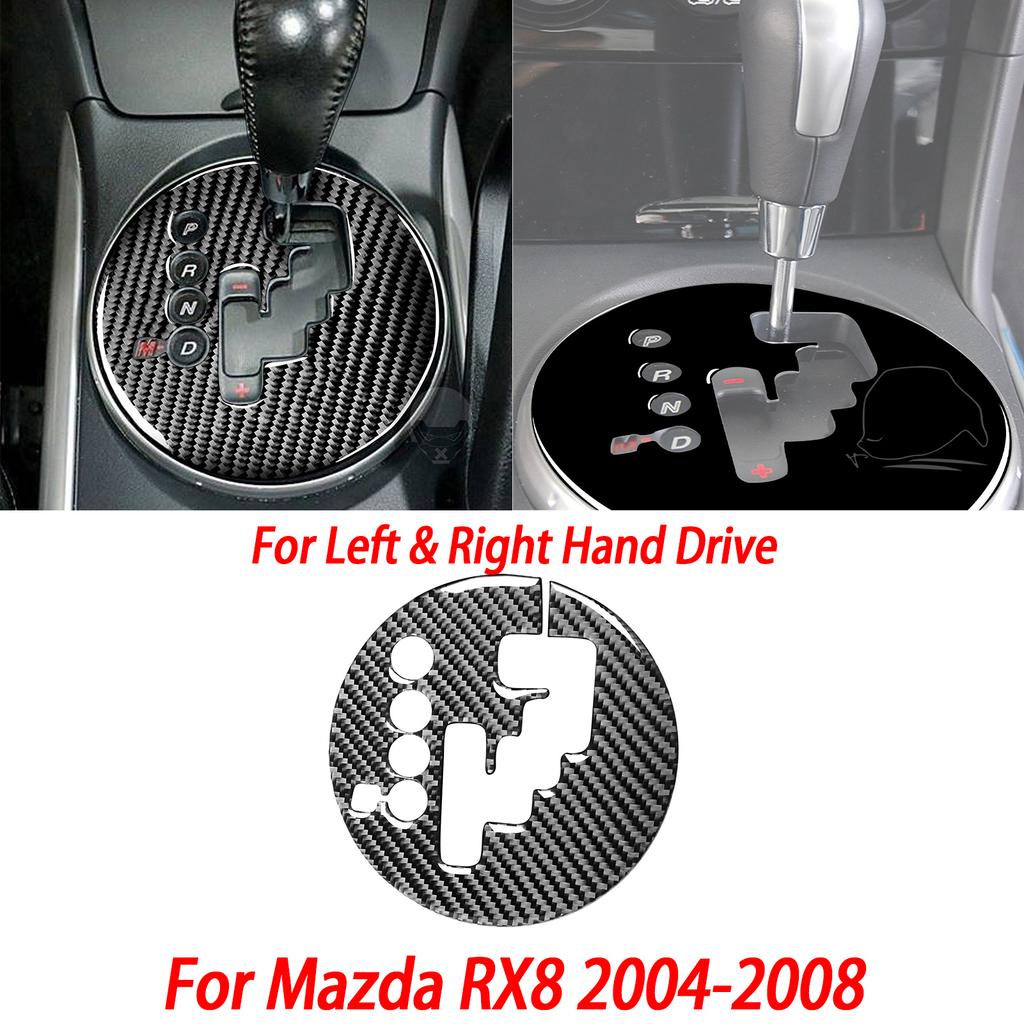 Gloss Black Plastic Car Interior Accessories Sticker AC Radio Door Handle Gear Shift Panel For Mazda RX8 2004-2008 SE3P JM1FE