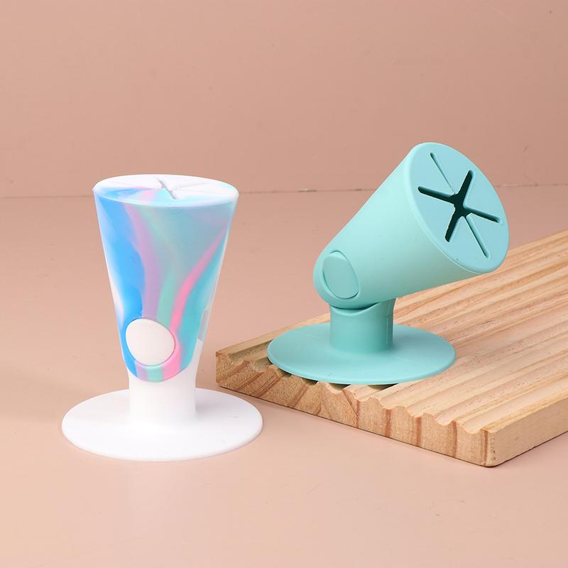 Support à Vernis à Ongles en Silicone Support pour Flacons de Vernis Nail Art Bricolage Salon Outils Accessoires pour Nail Art