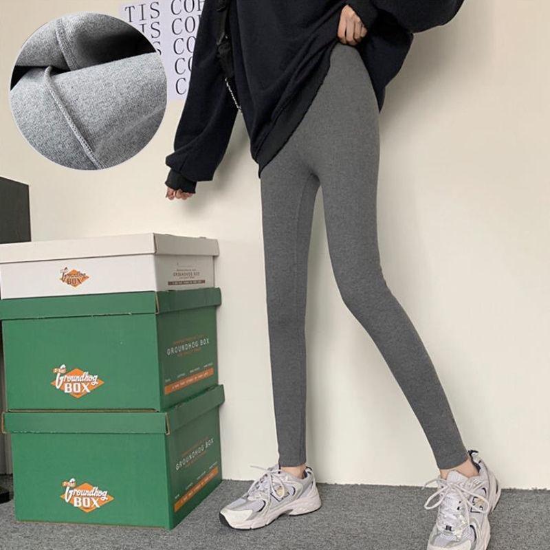 Quality Abraded Leggings Women's Outer Wear Spring and Autumn Trousers Thin Long Johns Women's Winter Velvet Thickened Integrated Cotton Trousers