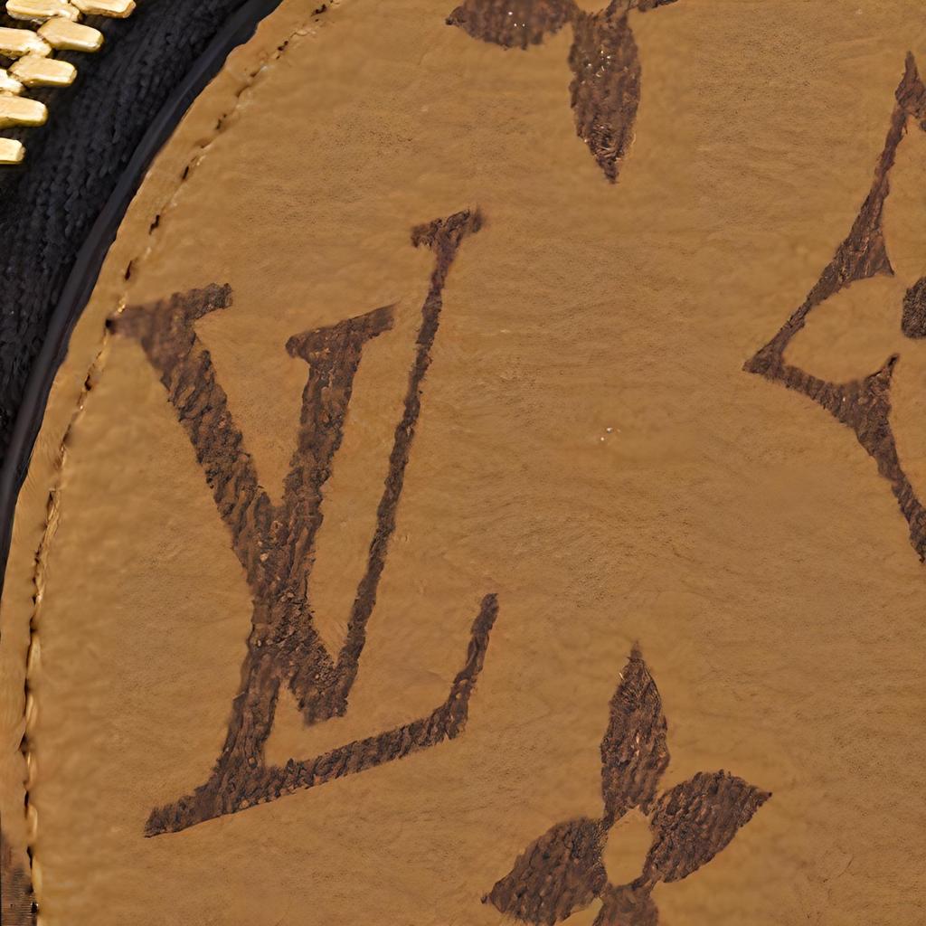 Louis Vuitton X Sun Yitian Collaboration Iconic Print Zippered Canvas Storage Bag Women bags Brown GI1112