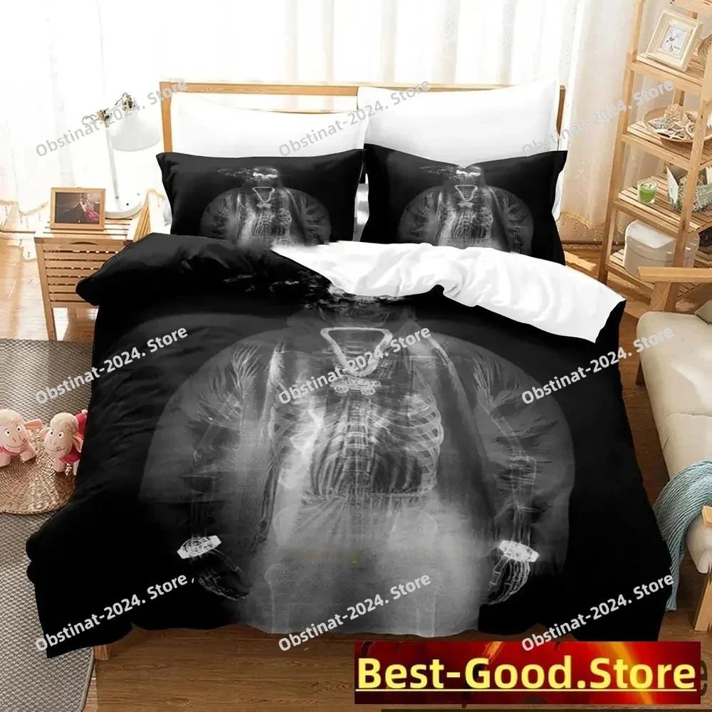 3D Yeat Rapper Bedding Set Duvet Cover Full Queen King Size Pillowcase Bed Printed Bed Set Aldult Kid Bedroom Single Twin