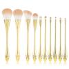 10pcs Small Slim Makeup Brushes Soft Bristle Set Powder Eyeshadow Blush Contour
