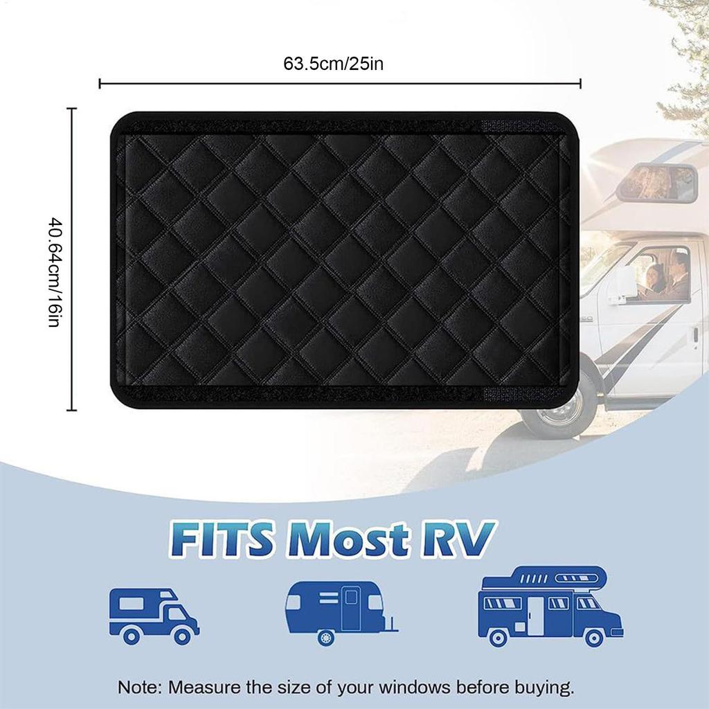 RV Door Window Cover Trailer Side Window Sun Guard Foldable Light-Blocking RV Accessories For Long Distance Trip Travelers