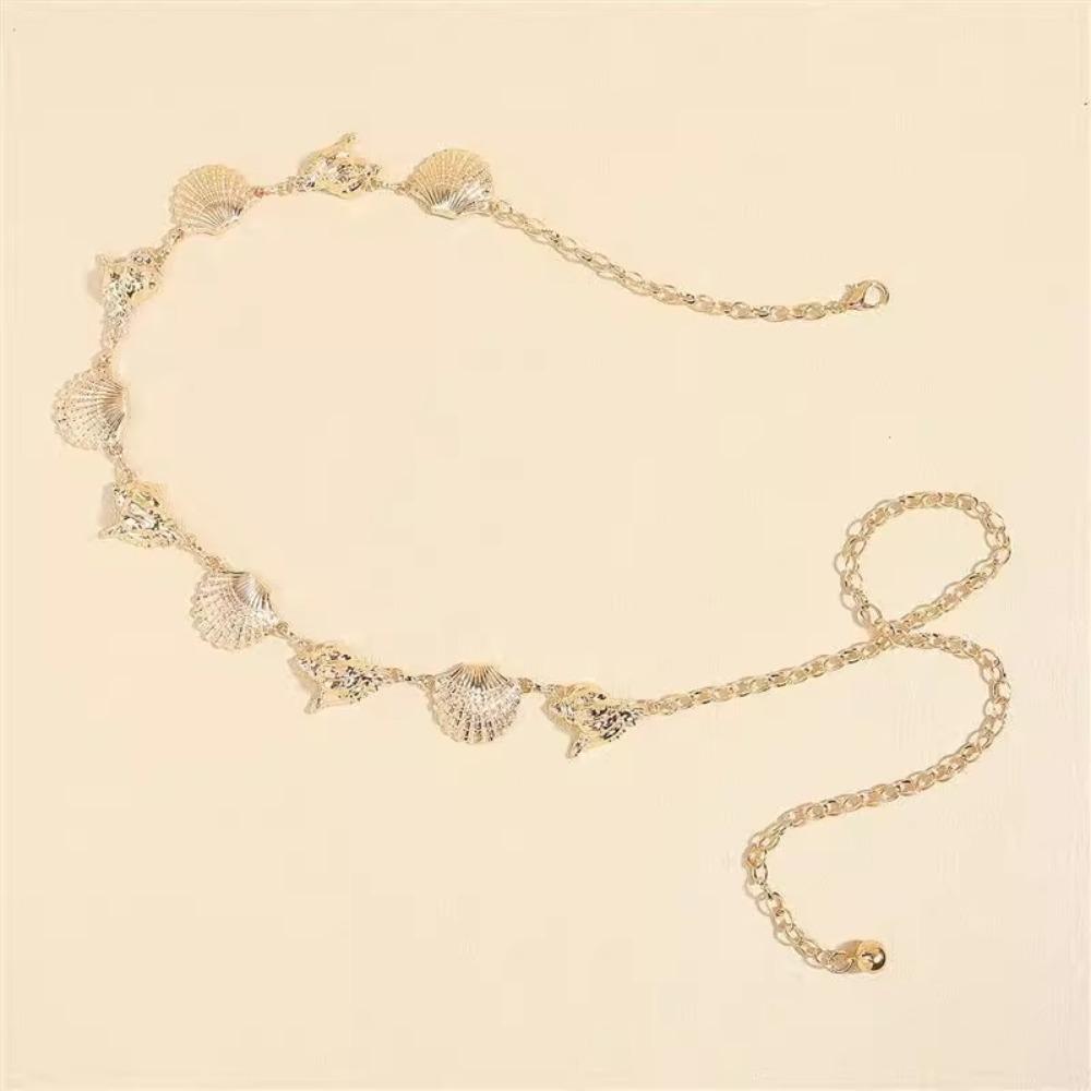 Metal Bohemian Waist Chains Belly Chain Shell Body Chain Creative Dress Belt Chains  Indian Dance