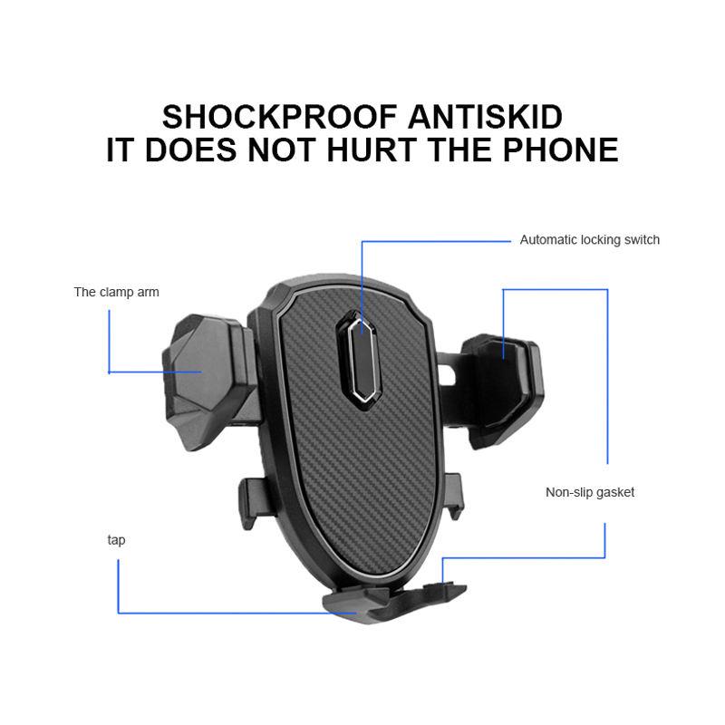 2 In 1 Universal Car Air Vent Cell Phone Holder Car Mount Mobile Phone Holder