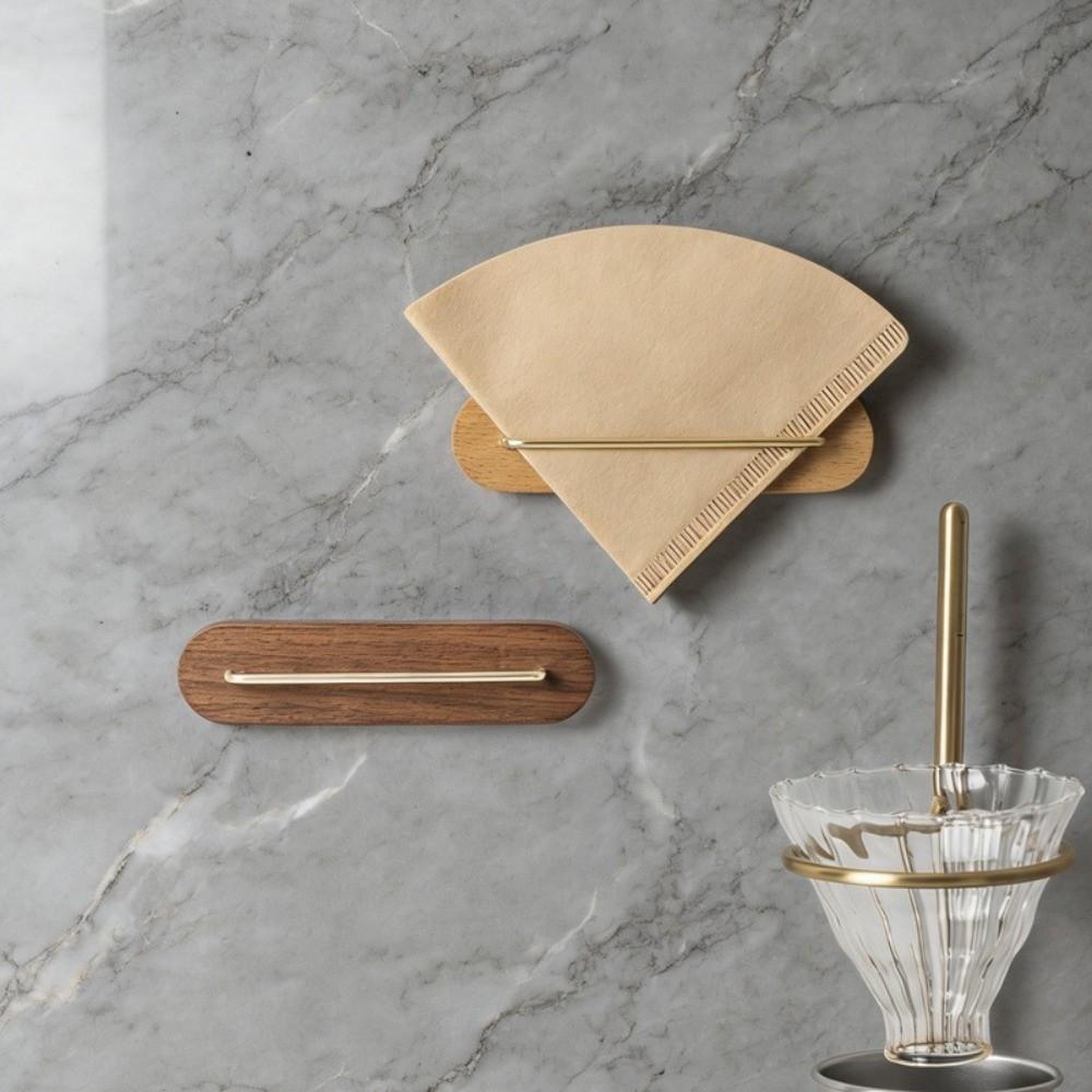 Strong Adhesive Coffee Filter Rack Wall-mounted Filter Storage Stand  Bar Shops