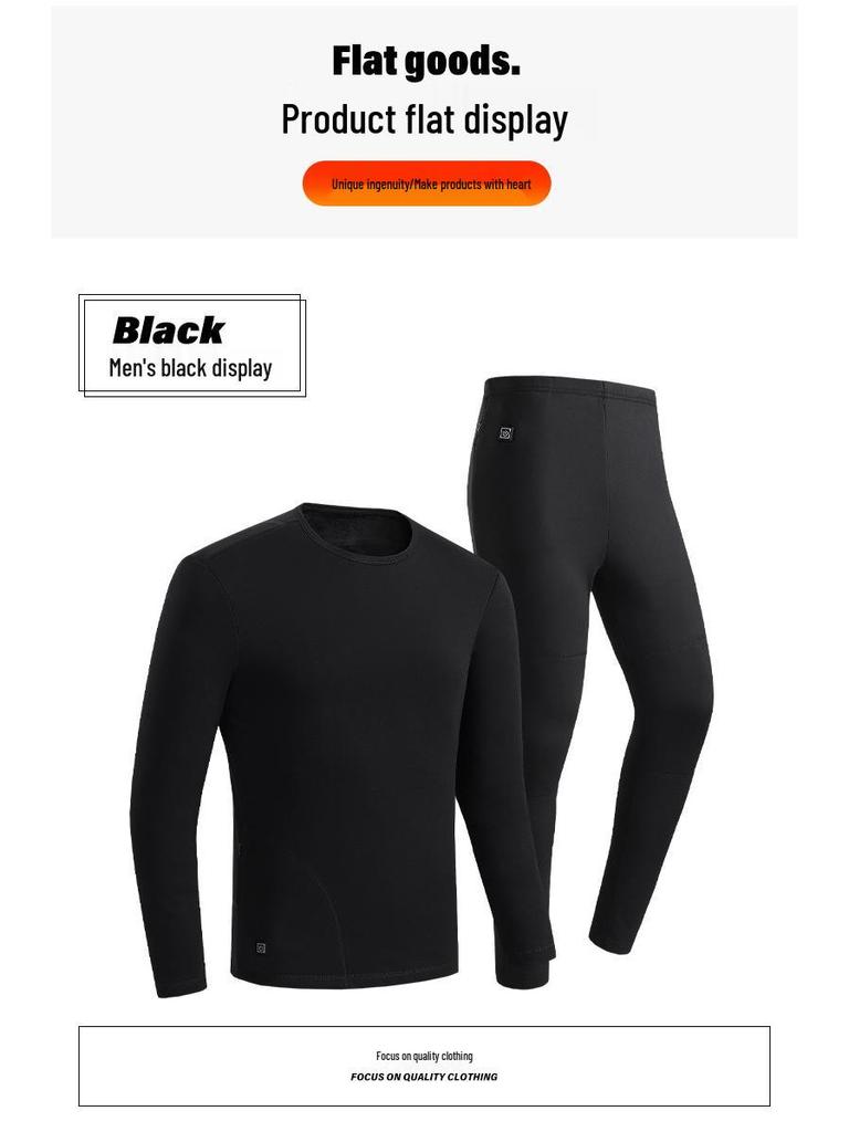 Grenzüberschreitendes Smart-Heating-Paar-Set: Konstant Temperatur Warme Unterwäsche & Lange Hosen