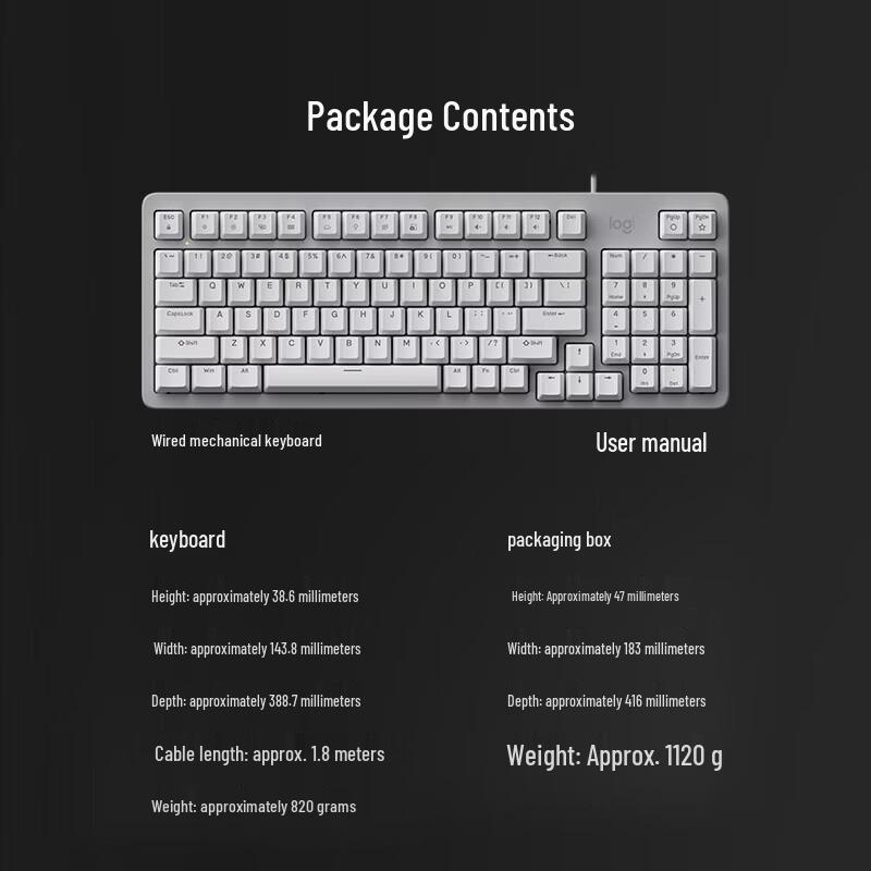 Logitech G K848 Wired Gasket Hot-Swappable Mechanical Keyboard