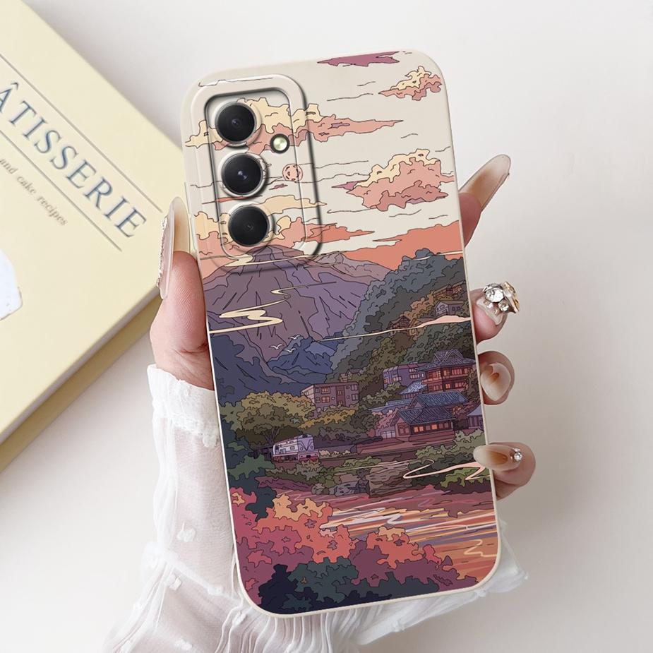 For Samsung Galaxy S24 FE Case SM-S721B Cute Fashion Cartoon Cover Soft TPU Phone Case For Samsung S24 FE S24FE Shell 6.7'' Bags