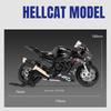 1/12 Scale BMW HP4 Motorcycle Model Car Toy Alloy Diecast Light Music Shock Absorption Motor Miniature Models Kids Birthday Gifts