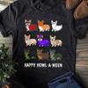 Funny Corgi Dog Halloween Happy Howl-o-ween T-Shirt - Gift for Dog Lovers - Funny Dog - Corgi Lovers - Mother's Day