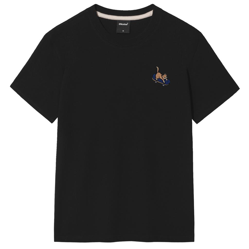 OKSTAR Boardnyang Embroidered Short Sleeve T-Shirt (Type C)