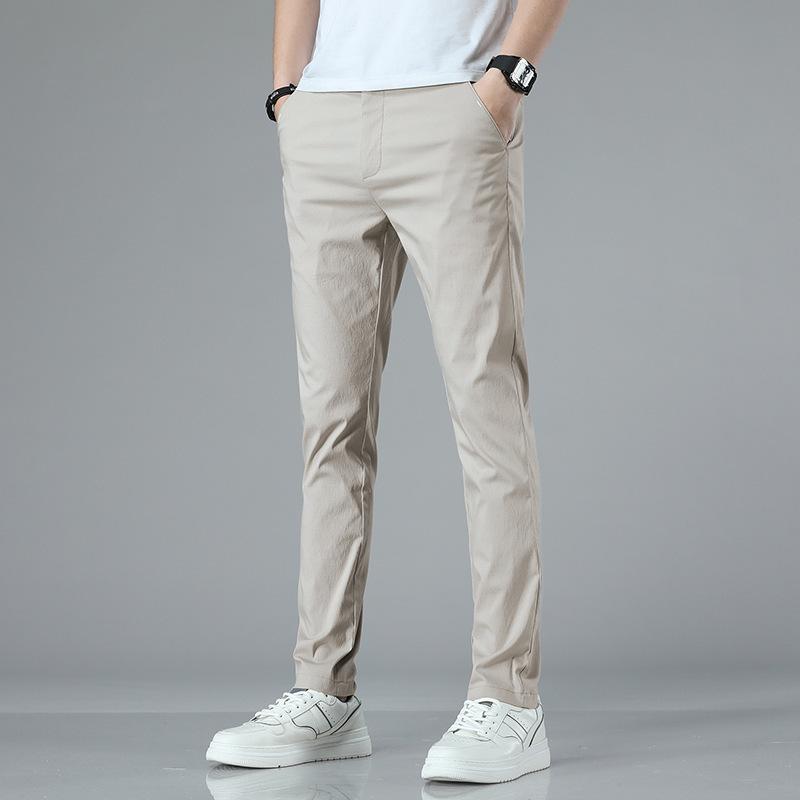 Summer Thin Pants Men's New Casual Pants Loose Straight Long Pants Men's High-end Men's Pants