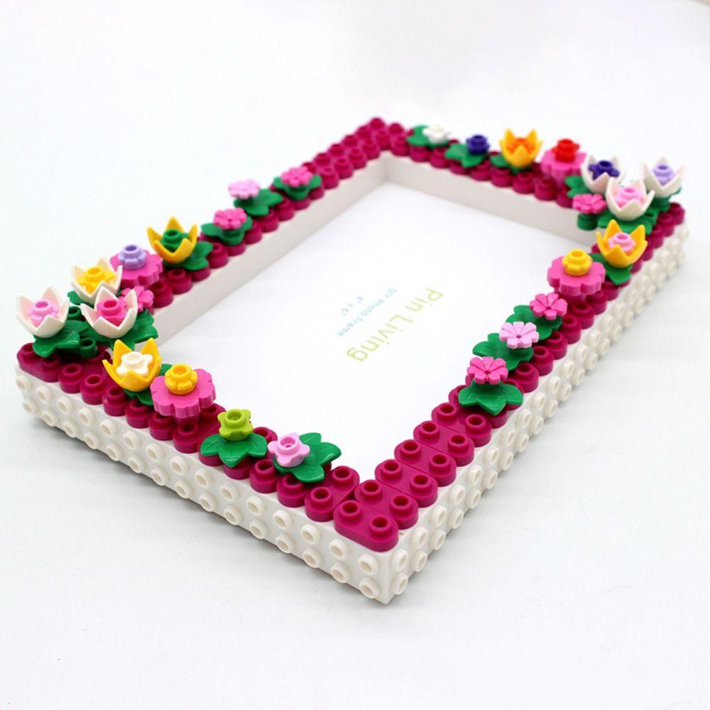 Modern DIY Photo Frames Color Block Display Platform Wall Photo Holder  Family Activity Gift