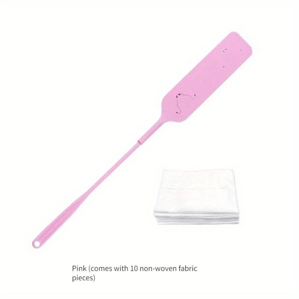 

1 шт. Многофункциональная щетка для чистки щелей с длинной ручкой, нетканый материал для удаления пыли для гостиной, спальни, ванной комнаты, туалета, кухни розовый