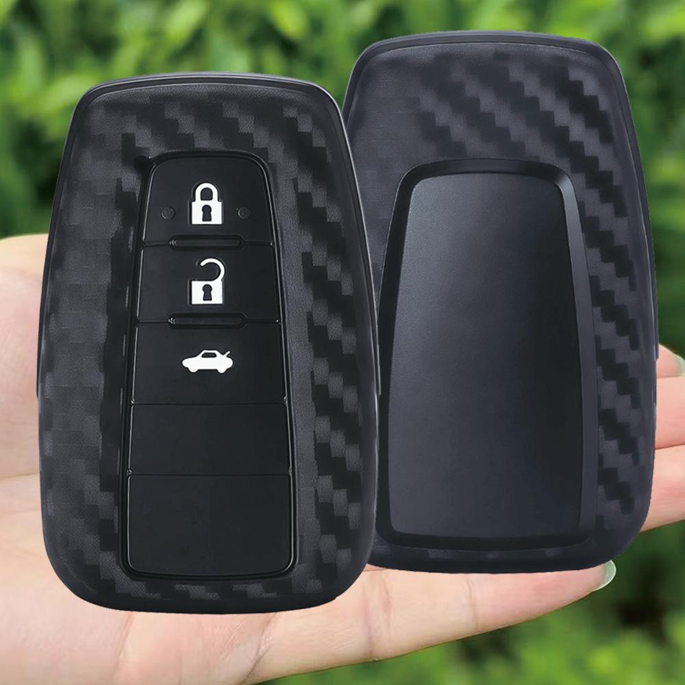 Silicone Auto Remote Car Key Case Cover For Toyota Chr Hilux Fortuner Land Cruiser 200 Camry Corolla Crown Rav4 Highland