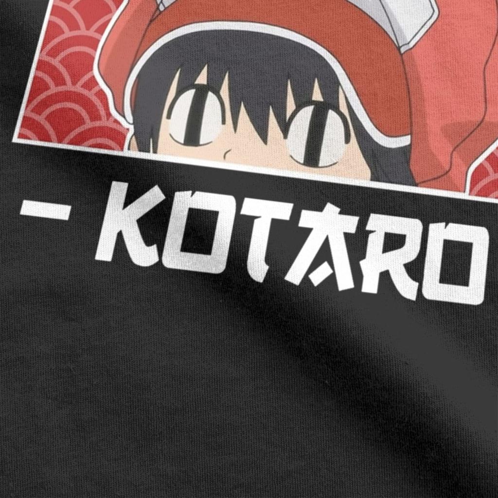 Funny Kotaro Lives Alone T-Shirts for Men Crewneck Cotton T Shirt Anime Short Sleeve Tee Shirt New Arrival Tops