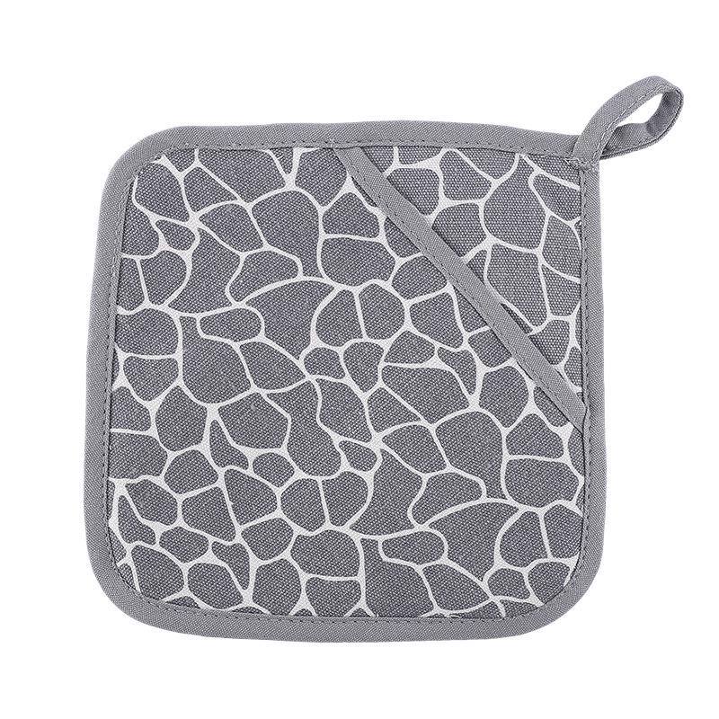 Deer Pattern Heat-Resistant Cotton-Silicone Glove Set for Kitchen & Oven