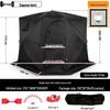 Pentagonal Winter Outdoor Sauna Tent: Portable Steam & Sweat Box for Ice Fishing and Medicinal Bath.