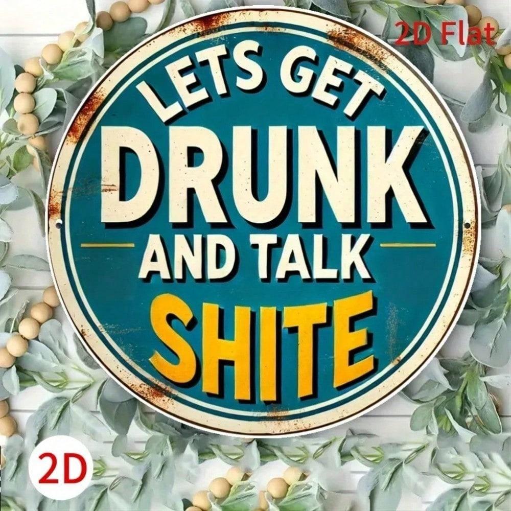 

Vintage Funny 8x8 Inch Aluminum Metal Sign Sarcastic Wall Decor for Home Bar Pub Garage Man Cave 20x20 різнокольоровий