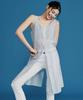 Plack Woman Tuck Point Layered Dress Sky Blue