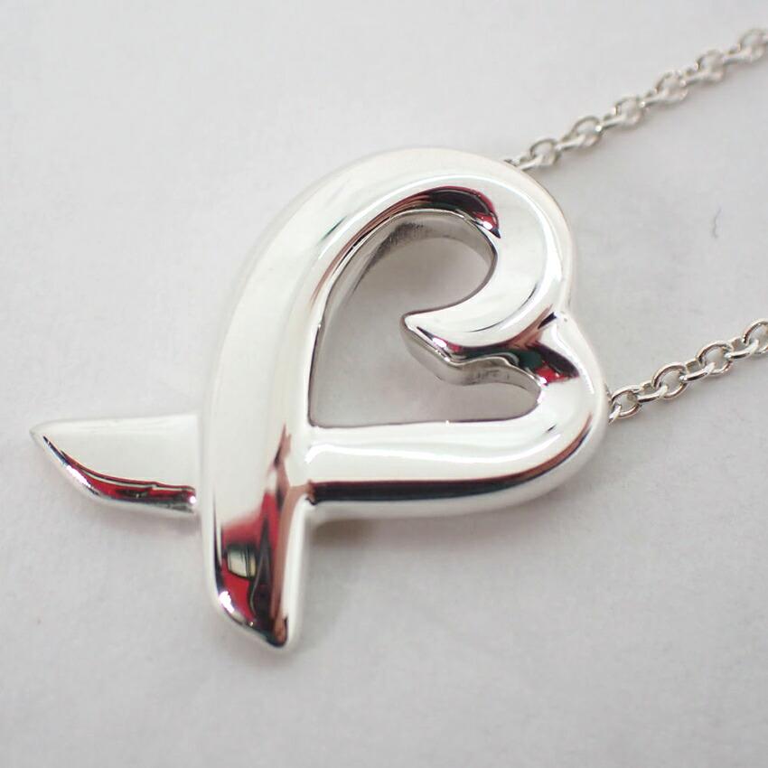 [Used] TIFFANY 925 Loving Heart Pendant/Necklace/g535-82