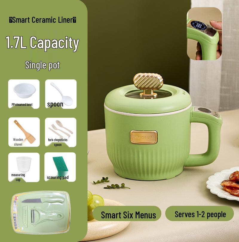 Mini aragaz electric: Oală Crock-Pot Multifuncțională, Fierbător de Orez Inteligent, Aparat pentru Terci, Oală pentru Supă, Perfectă pentru Cămine