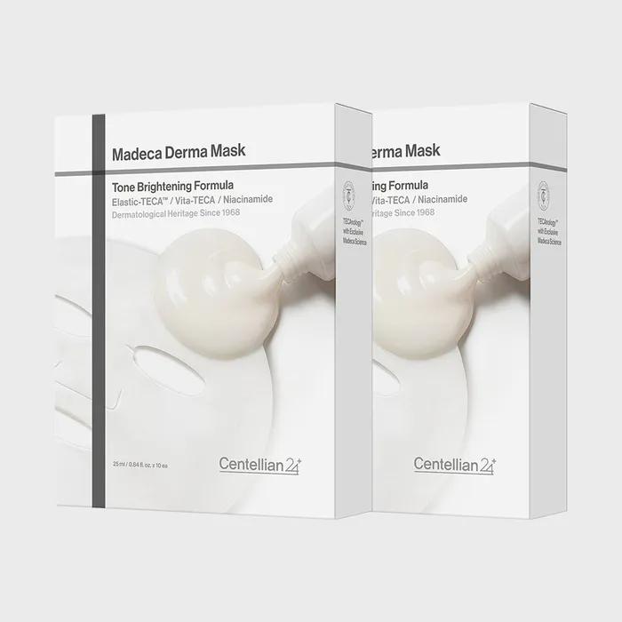 Centellian24 Madeca Derma Mask Tone Brightening Formula 2 Boxes (Total 20 Sheets) Whitening Mask Pack