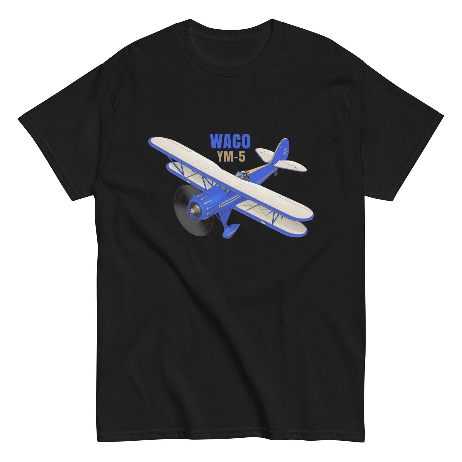 

Waco Aircraft Company YM-5 Airplane T-Shirt - Personalized with Your N# S