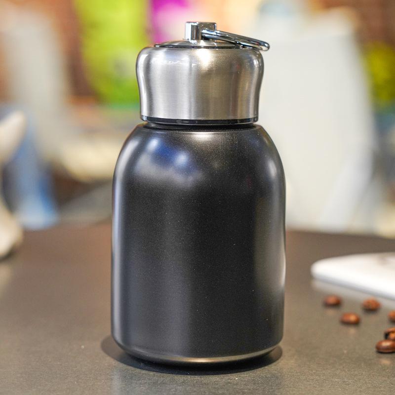 Thermos cup student cute stainless steel mini big belly cup couple