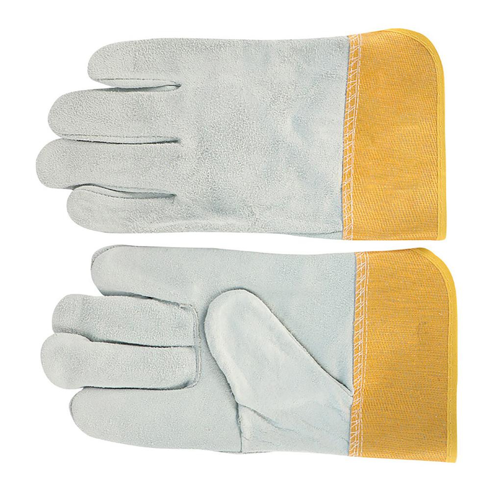 Welding Gloves Cowhide Leather Fireproof Heat Resistant Waterproof Non Slip Work Gloves