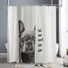 Funny Shower Curtain Cute Sea Cat Riding Shark Whale Cartoon Animal Creativity Kids Bathroom Decor Polyester Fabric Cloth Hooks