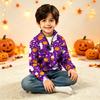 Kids Halloween Print Knit Sweatshirt Pullover Top