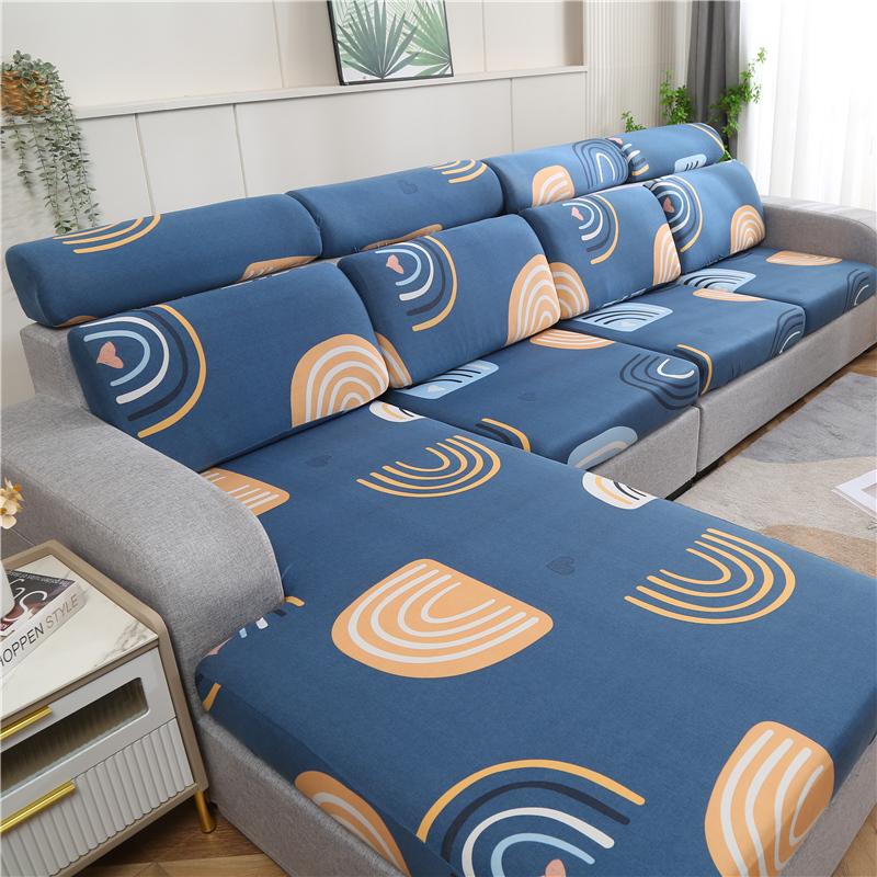 

Чехол на подушку сиденья дивана из эластичной ткани с принтом, чехлы для дивана для гостиной, домашних животных, детей, чехлы для дивана, устойчивые к царапинам от кошек, мебельные чехлы 1pc Normal Size-S