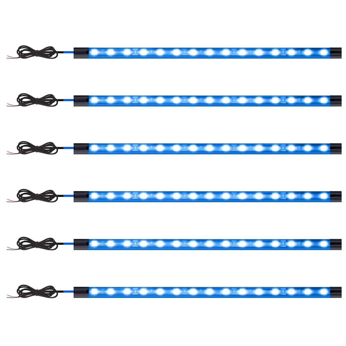 

LED Tape Light, 6 Pieces, For Car Use, Foot Lamp, For Interior Decoration, Boat, синий