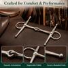Ring Style Horse Snaffle Bit Jointed Design Horse Mouth Bit Practical Full Cheek Bit  Farm Use