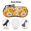 Daisy Flower Glasses Case Women Men Waterproof Zipper  Glasses Protector Protector Eyewear Container