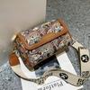 Borsa a Spalla Jacquard Orsetto Borsa a Tracolla Cilindrica Cartone Animato con Patta Borsa da Donna a Tracolla Larga Borsa a Tracolla da Donna alla Moda Pratica Regalo per Ragazze
