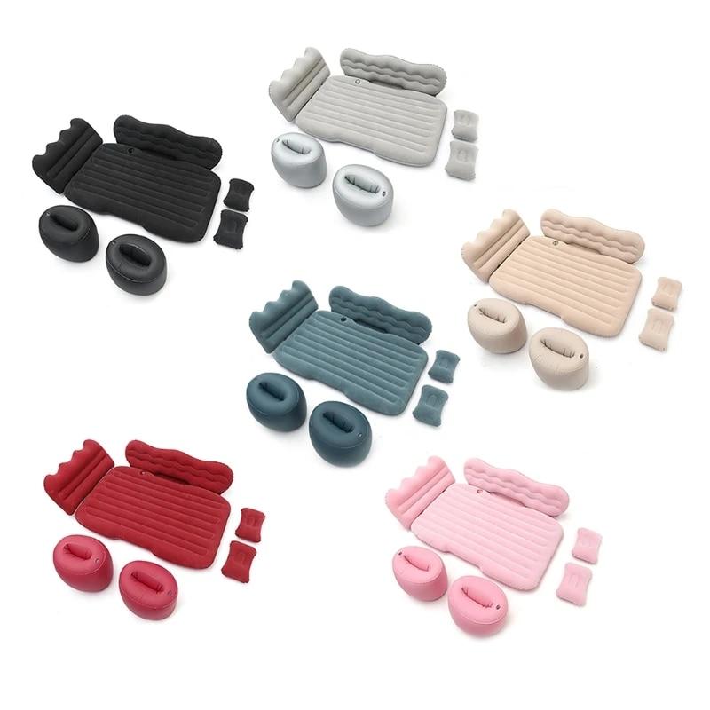 

Car Air Inflation Travel Bed for Back Mattress Multi functionl Sofa Pillow GTWS