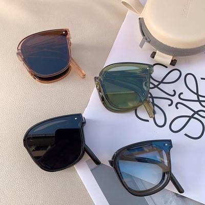 With Glasses Uv Protection Sunglasses, Trendy Folding Sunglasses