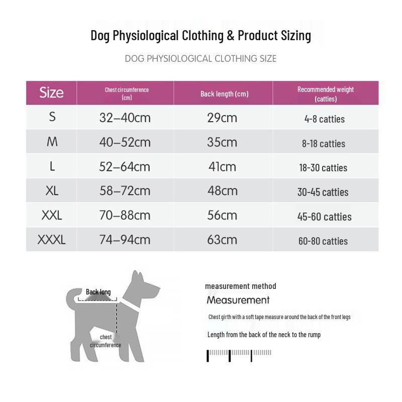 Cross-Border Pet Supplies: Velcro Dog Clothes for Sterilization and Recovery with Urine Pad Option