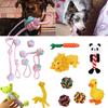 Kit de 6x Brinquedos de Corda para Cães Resistentes e Duráveis Nó de Mastigar Bola Pet Filhote Urso Brinquedo de Algodão Atacado
